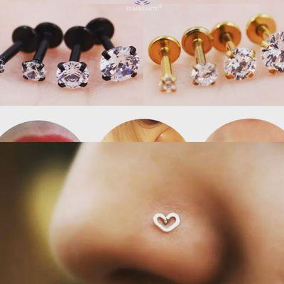 We have labrets that are skin toned and clear as well.