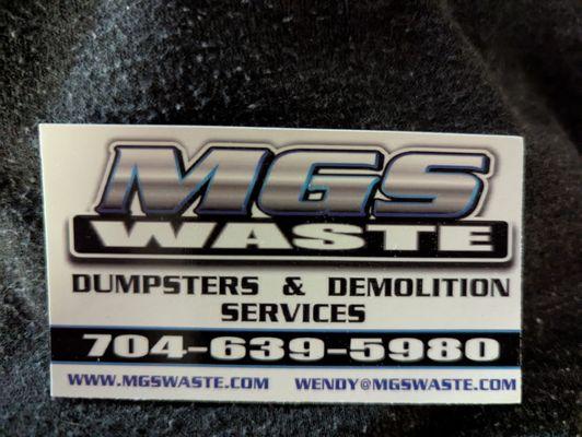Demolition and Dumpster Services