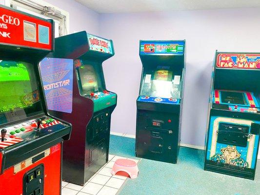 Arcade games in the waiting room!