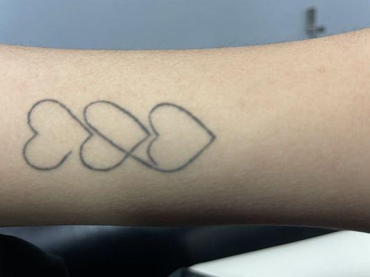 Some lines are uneven again , overpriced disappointed with my first experience.