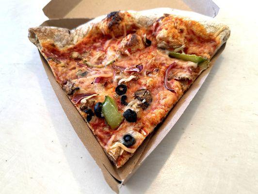 Vegan Tempeh Supreme Slice (8" L x 10" W)