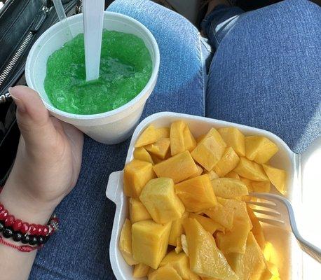 Mango and Lime Snow-cone