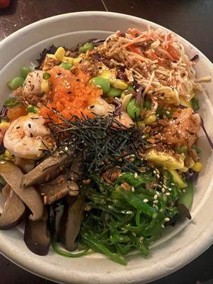 Two protein poke bowl