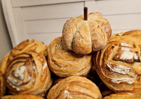 Pumpkin Shaped Sourdough