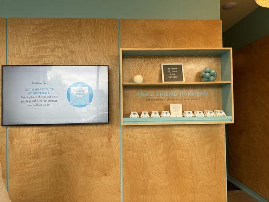 Front desk area