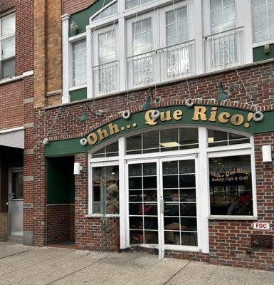 Right on Blackwell Street near the train station!