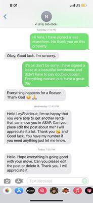 I was still nice to her, even though she was rude to shady.