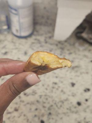 Another view of how dry the plantain really were.