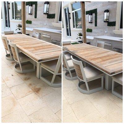 Travertine Tiles - Restored! No Pressure!