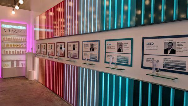 fragrance wall // Olfactory NYC * DC