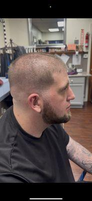 High Bald Fade + Beard