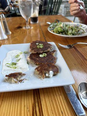 Irish cheese boxty & Ireland fig salad