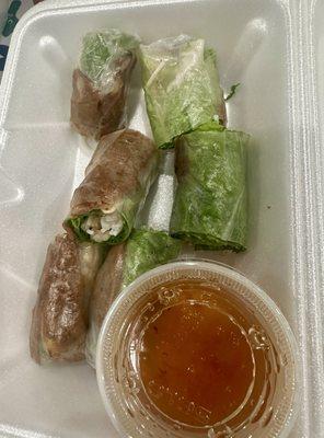 BBQ pork spring roll