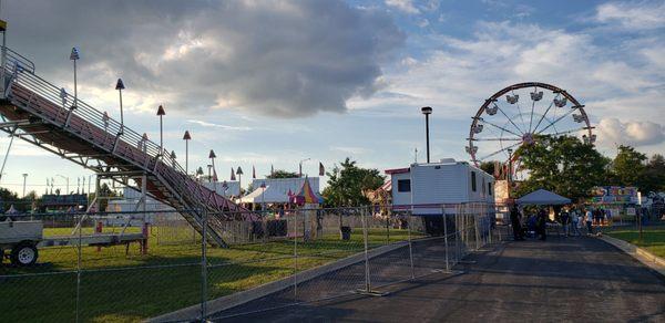 Fun Slide (3 tickets, left) and Century Wheel (7 tickets, right)