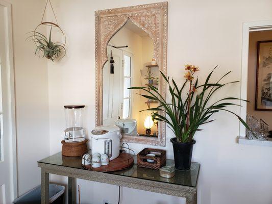 We offer tea with all of our healing sessions.