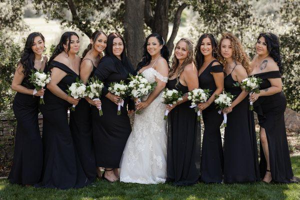 Another beautiful brides hair and bridesmaids don't by Kortney and Ashley
