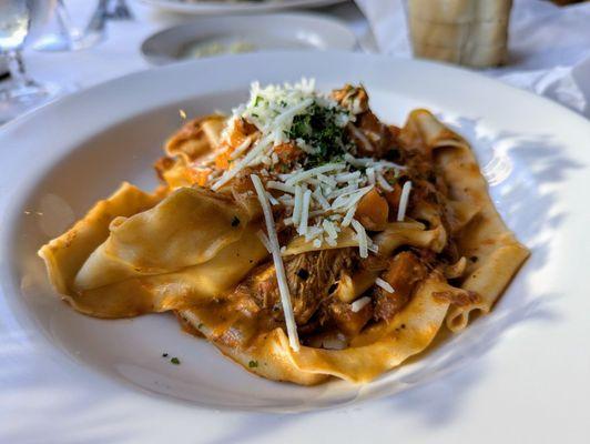 Pork shoulder ragu and pappardelle