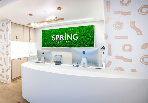 Spring Fertility reception area in Long Island