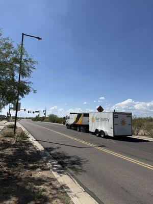 Reckless crew that decided to split a two lane road to pass cars because were in a curry.