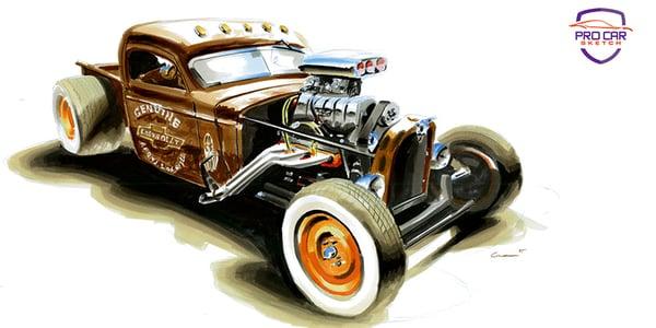 Weiand 1941 Rat Rod
Another client sketch