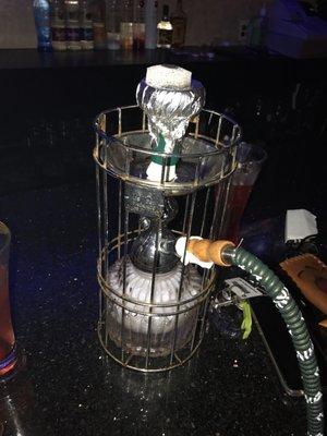 $20 hookah at South Beach Club in Philly. My cousin puffed out lots of smoke