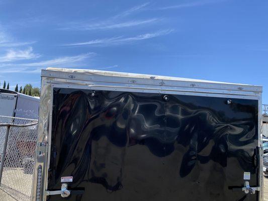 After Cortes towed our trailer and destroyed the contents.