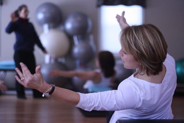 Pilates makes you strong and graceful.