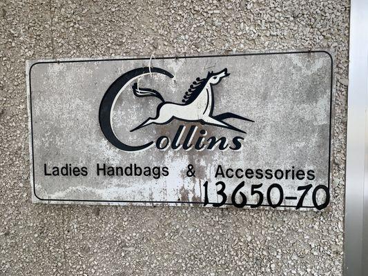 This is a picture of the Collins logo at the factory in Medina, Tx