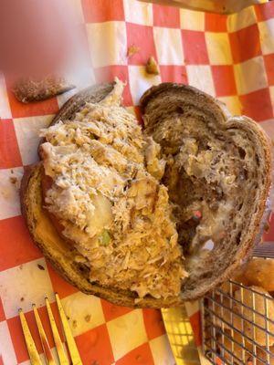 If you don't want a cold tuna salad, order a HOT tuna melt but it won't be crispy like it used to be