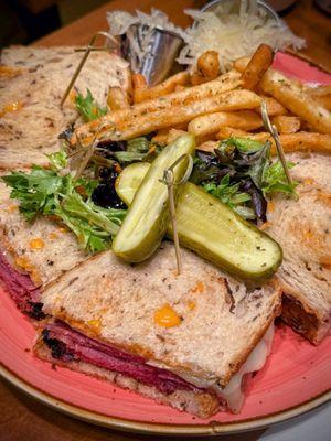 Peter's Special, Reuben style with fries... EXCELLENT