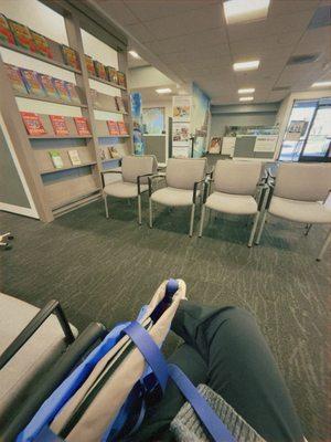 Lobby has plenty of seats to wait for your turn.