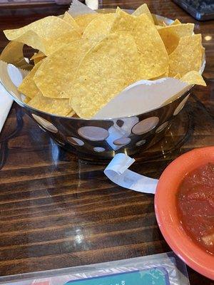 Chips and Salsa at Salsas Mexican Restaurant