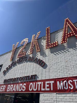 Outside of store has parking