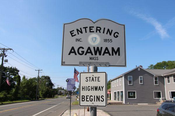 Entering Agawam, MA