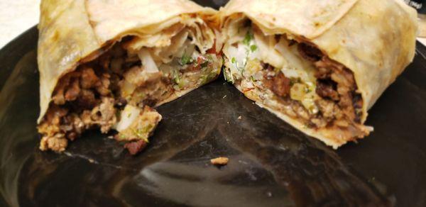 The 1 pound steak burrito