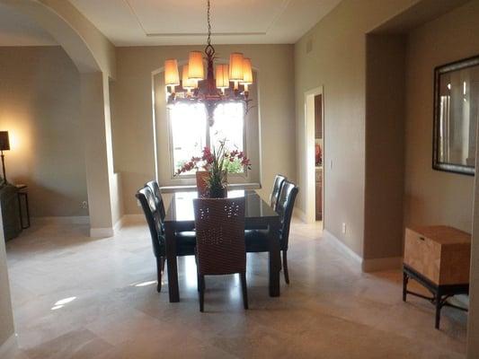 Dining Room After staging