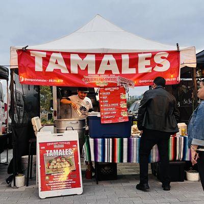 One of the vendors; Me Gusta Tamales. They were out of most of the tamales that had meat when we arrived at 6:30p