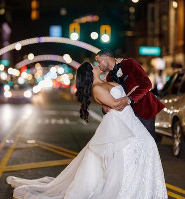 Beautiful Tame Bride extensions, color, style done by Niki