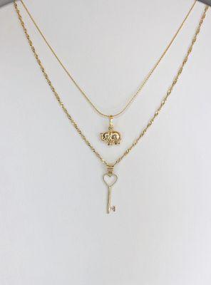Cute gold necklaces with wide variety of charms
