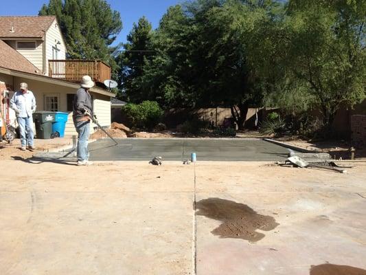 22x20 Garage: Stem & Slab for Brazen Builders. Great Job by Parker Concrete!