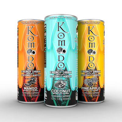 Komodo comes in 3 refreshing flavors. Original coconut, Sweet Mango, and Crisp Pineapple.
