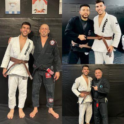 My promotion to brown belt.