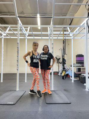 Team Ikumi twins all smile after a hard workout.