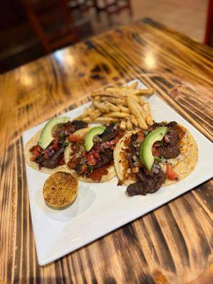 Rib eye tacos