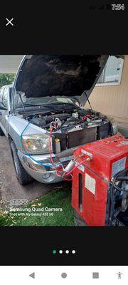 Evacuate and recharge hat to be done on this truck