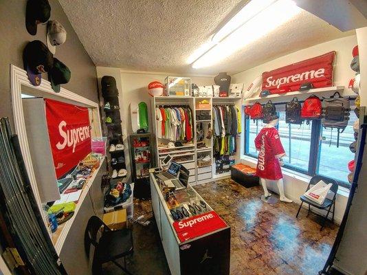 Inside the store