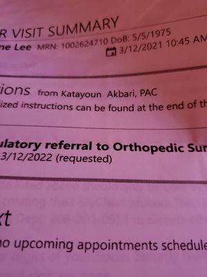 And ask this doctor when she reffered me to someone?! Waste of time. Don't go there.