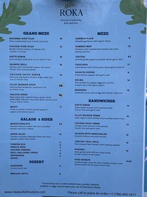 Roka Turkish Cuisine - Food Truck