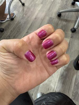 Got no chip and pedicure