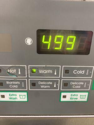 This is the medium $4.99 machine , if you want hot water you have to pay extra .